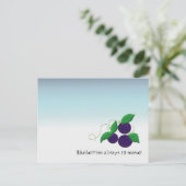 Carte Postale Mûre de myrtille (Debout devant)