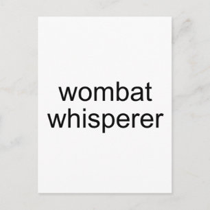 Carte Postale murer wombat