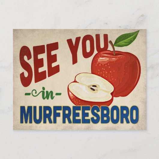 Carte Postale Murfreesboro Tennessee Apple - Vintage voyage (Devant)