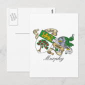 Carte Postale Murphy Family Crest (Devant / Derrière)