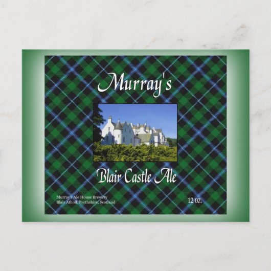 Carte Postale Murray's Blair Castle Ale (Devant)