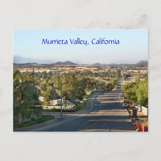 Carte Postale Murrieta Valley, Californie (Devant)