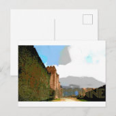 Carte Postale Murs de la ville de Carcassonne (Devant / Derrière)