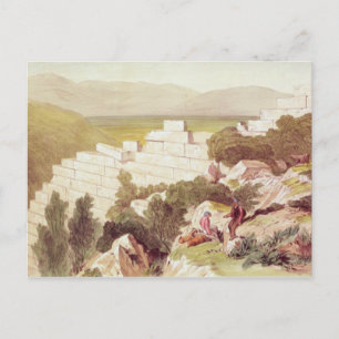 Carte Postale Murs de l'ancienne Samos, Céphalonie, 19e siècle