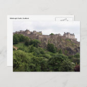 Carte Postale murs du château d'edinburgh (Devant / Derrière)