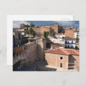 Carte Postale Murs en pierre de Caceres, Espagne (Devant / Derrière)