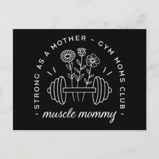 Carte Postale Muscle mommy gym mom strong mother funny
