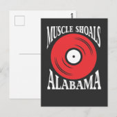 Carte Postale Muscle Shows Alabama - Musique Vinyl Record Cadeau (Devant / Derrière)