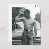 Carte Postale Muscle Vintage (Devant / Derrière)