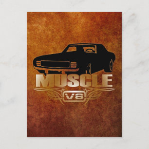 Carte Postale Muscle Voiture V8