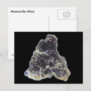 Carte Postale Muscovite Mica Mineral Rock Nature Photographie