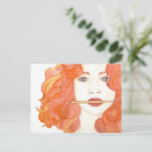 Carte Postale Muse Red Haired Girl Postcard Artiste (Debout devant)