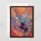 Carte Postale Muse Sur Pegasus Par Redon Odilon (Meilleure Quali (Devant / Derrière)