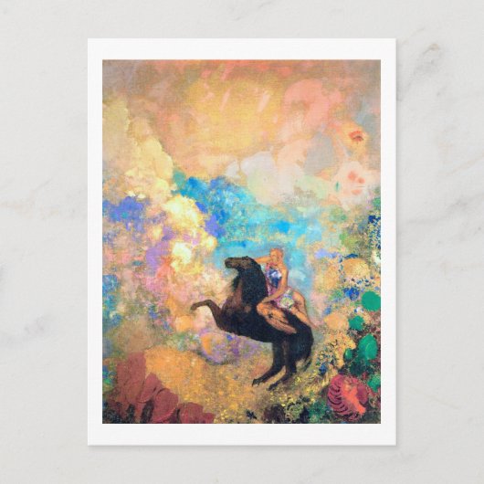 Carte Postale Muse sur Pegasus, Redon (Devant)