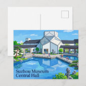 Carte Postale Musée central de Suzhou Chine (Devant / Derrière)