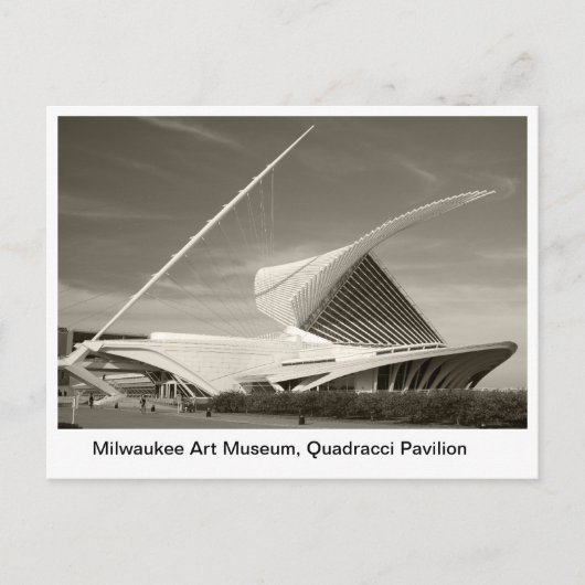 Carte Postale Musée d'Art de Milwaukee, pavillon Quadracci (Devant)