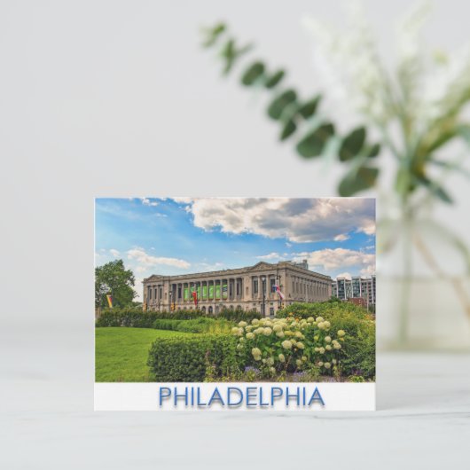 Carte Postale Musée d'art de Philadelphie (Debout devant)