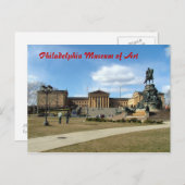 Carte Postale Musée d'art de Philadelphie (Devant / Derrière)