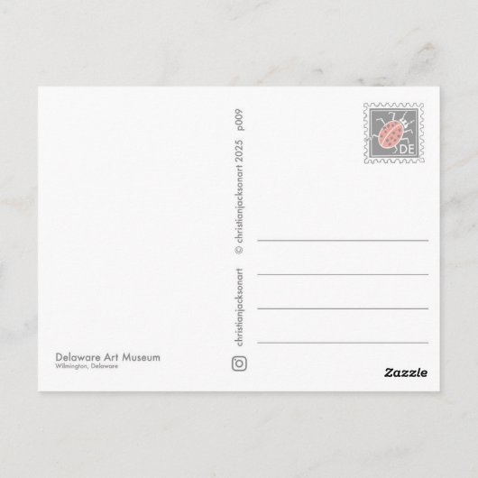 Carte Postale Musée d'art du Delaware (Dos)