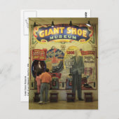 Carte Postale Musée de la chaussure géante (Devant / Derrière)