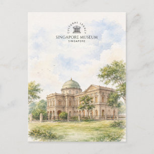 Carte Postale Musée de Singapour Destination de voyage de vill