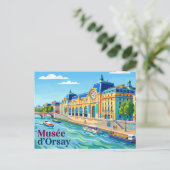Carte Postale Musée d'Orsay France (Debout devant)