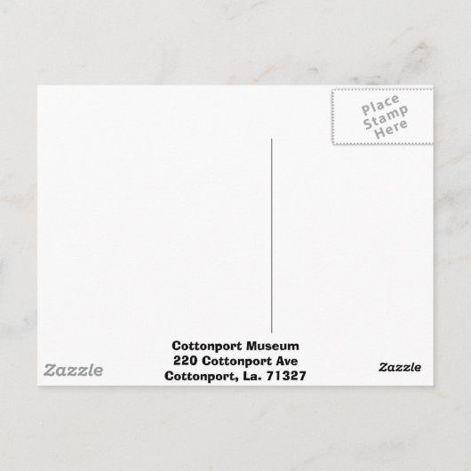 Carte Postale Musée du Cottonport (Dos)