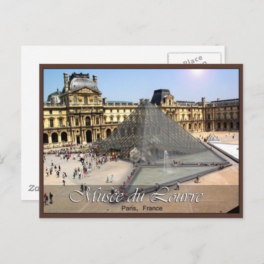 Carte Postale Musée du Louvre (Devant / Derrière)
