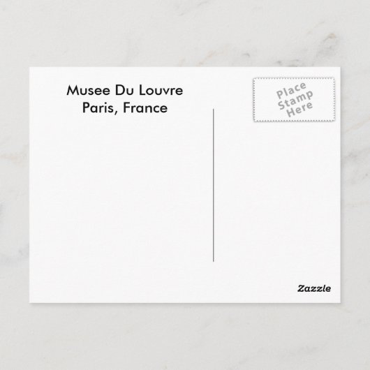 Carte Postale Musée du Louvre (Dos)