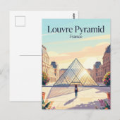 Carte Postale Musée du Louvre Cour France (Devant / Derrière)