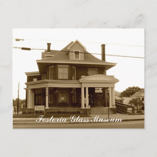 Carte Postale Musée du verre de Fostoria (Devant)