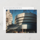 Carte Postale musée guggenheim (Devant / Derrière)