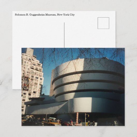 Carte Postale musée guggenheim (Devant / Derrière)