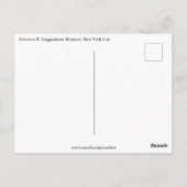 Carte Postale musée guggenheim (Dos)