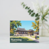 Carte Postale Musée Koryo Corée du Nord (Debout devant)