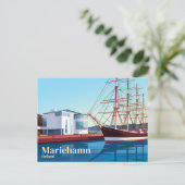 Carte Postale Musée maritime d'Åland Finlande (Debout devant)