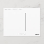 Carte Postale Musée National, Amsterdam, Pays-Bas (Dos)