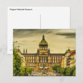 Carte Postale Musée national de Prague (Devant / Derrière)