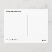 Carte Postale Musée national de Prague (Dos)