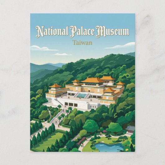 Carte Postale Musée national du palais de Taiwan (Devant)
