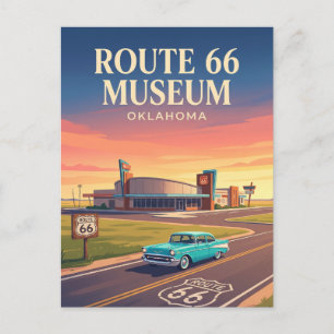Carte Postale Musée Route 66 Clinton Oklahoma