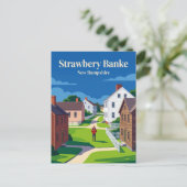 Carte Postale Musée Strawbery Banke USA (Debout devant)