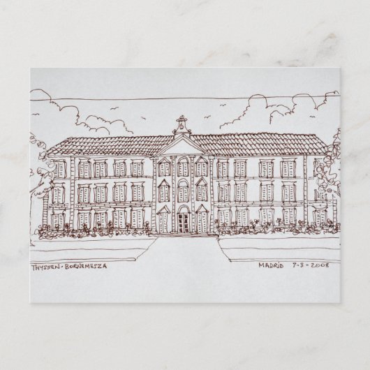 Carte Postale Musée Thyssen-Bornemisza | Madrid, Espagne (Devant)