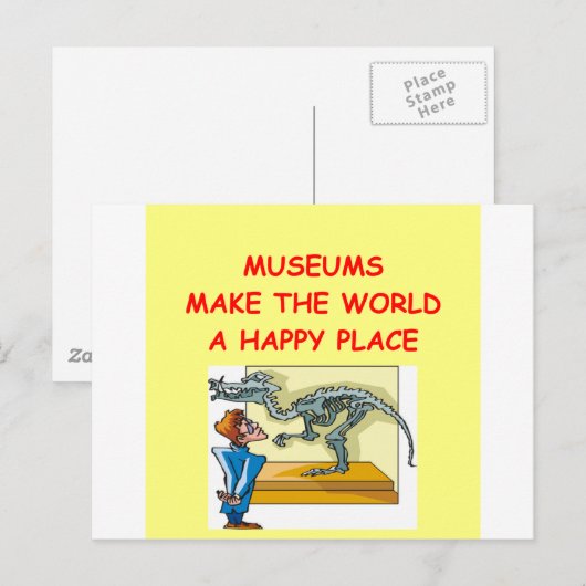 Carte Postale musées (Devant / Derrière)