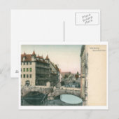 Carte Postale Museumbrucke, Nurnberg, Allemagne Vintage (Devant / Derrière)