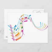 Carte Postale Music art (Devant / Derrière)