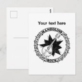 Carte Postale Music de Mandolin (Devant / Derrière)