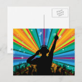 Carte postale Music DJ (Devant / Derrière)