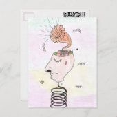 Carte Postale Music in my head (Devant / Derrière)