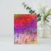 Carte Postale Music Instruments note des tonalités de danse (Debout devant)